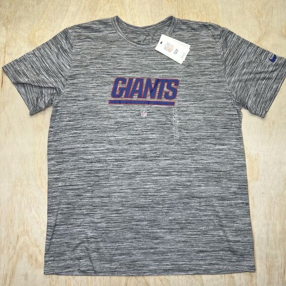 NEW New York Giants Nike Team Issue Velocity Dri Fit Performance Shirt Gray XL - Picture 1 of 11